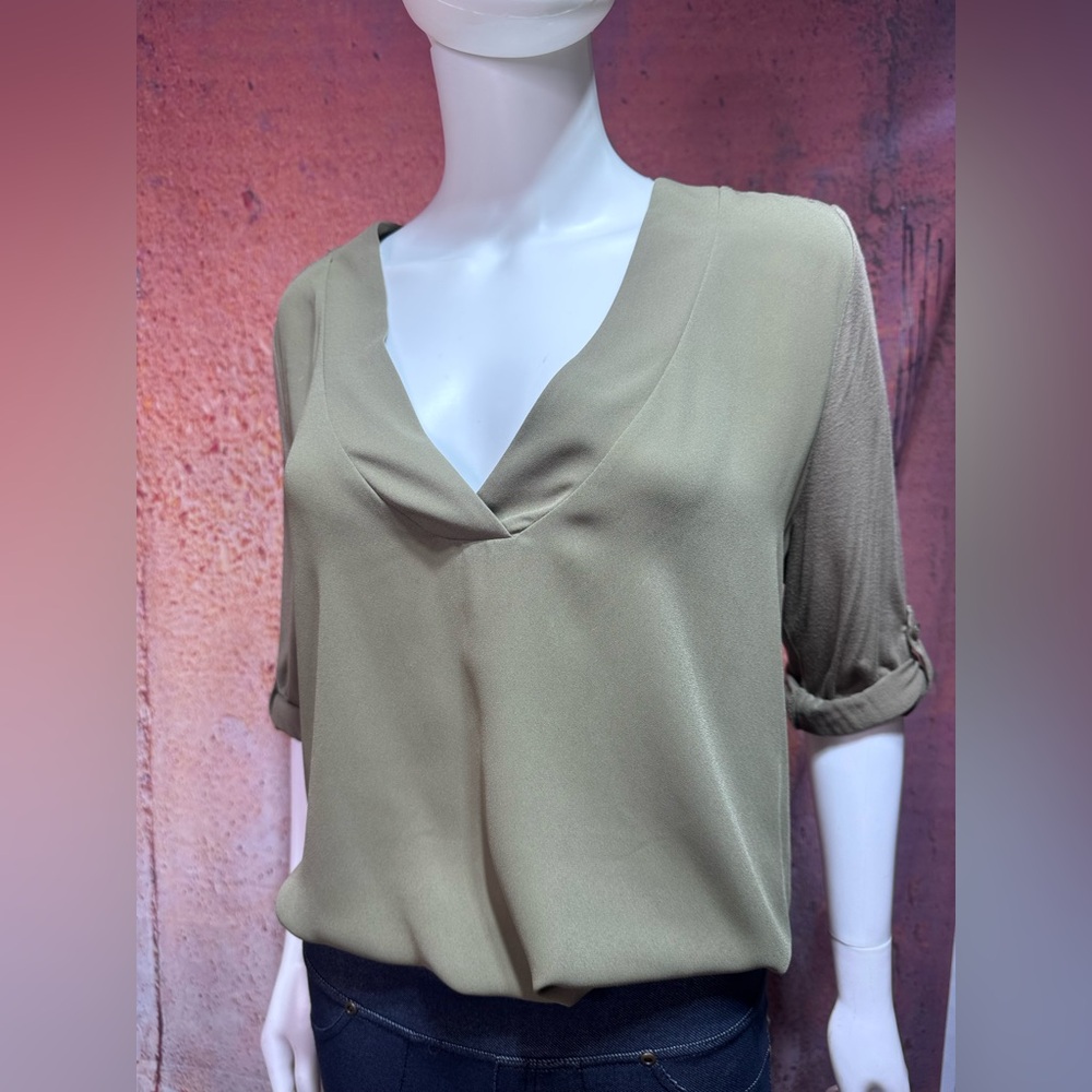 XL Olive Green Women's Tunic/Blouse